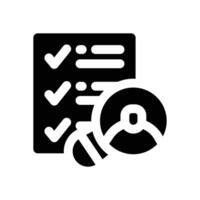 criteria glyph icon. Strong and solid icon for websites and mobile apps. vector