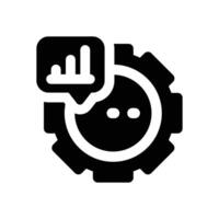 optimization glyph icon. Strong and solid icon for websites and mobile apps. vector