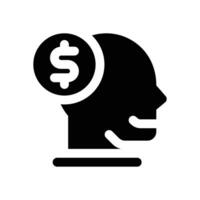 motivation glyph icon. Strong and solid icon for websites and mobile apps. vector