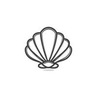 Elegant Of Clam Design Element with Clean Style vector