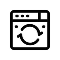 website update line icon. Clean and minimalist icon for websites and mobile apps. vector