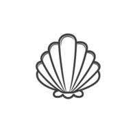 Realistic Of Clam Graphic Template for Branding vector