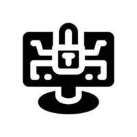 computer glyph icon. Strong and solid icon for websites, mobile interfaces, presentations, and visual branding. High quality and easy to edit. vector
