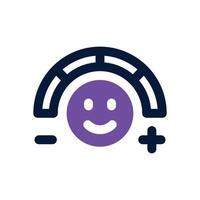 positive dual tone icon. Sleek and modern icon for websites and mobile apps. vector