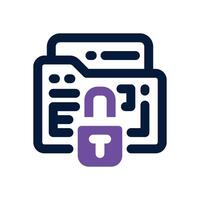 data protect dual tone icon. Sleek and modern icon for websites and mobile apps. vector