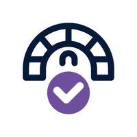 fast dual tone icon. Sleek and modern icon for websites and mobile apps. vector