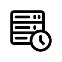 availability line icon. Clean and minimalist icon for websites and mobile apps. vector