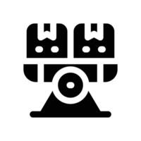 stable glyph icon. Strong and solid icon for websites and mobile apps. vector