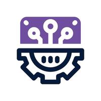configuration dual tone icon. Sleek and modern icon for websites, mobile apps, marketing materials, and corporate design. Fully scalable and ready to use. vector