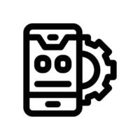 app development line icon. Clean and minimalist icon for websites and mobile apps. vector