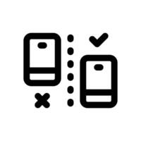 testing line icon. Clean and minimalist icon for websites, mobile apps, presentations, and logos. Fully scalable and customizable for any project. vector