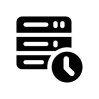 availability glyph icon. Strong and solid icon for websites and mobile apps. vector