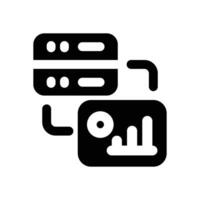 server control glyph icon. Strong and solid icon for websites and mobile apps. vector