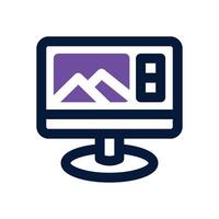 ui design dual tone icon. Sleek and modern icon for websites and mobile apps. vector