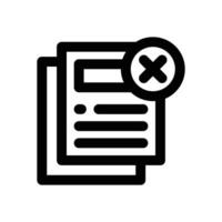 reject line icon. Clean and minimalist icon for websites and mobile apps. vector
