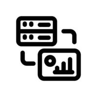server control line icon. Clean and minimalist icon for websites and mobile apps. vector