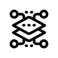 layer server line icon. Clean and minimalist icon for websites and mobile apps. vector