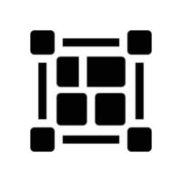 layout glyph icon. Strong and solid icon for websites and mobile apps. vector