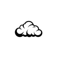 Abstract Of Cloud logo Illustration with Subtle Texture vector