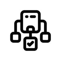 multitasking line icon. Clean and minimalist icon for websites and mobile apps. vector