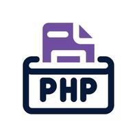 php document dual tone icon. Sleek and modern icon for websites and mobile apps. vector