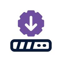 update loading dual tone icon. Sleek and modern icon for websites and mobile apps. vector