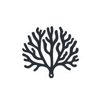 Abstract Of Coral Graphic Template with Clean Style vector