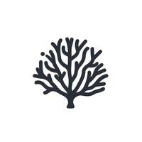 Hand-Drawn Of Coral Icon Set in HD Quality vector