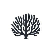 Abstract Of Coral Design Element with Clean Style vector