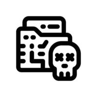 malware line icon. Clean and minimalist icon for websites and mobile apps. vector