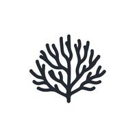 Realistic Of Coral Icon Set with Clean Style vector