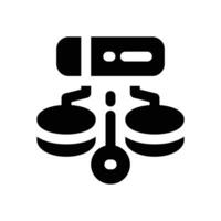 data source glyph icon. Strong and solid icon for websites and mobile apps. vector