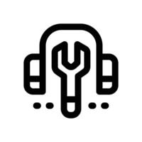 tech support line icon. Clean and minimalist icon for websites and mobile apps. vector