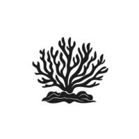 Abstract Of Coral Isolated Clipart with Clean Style vector