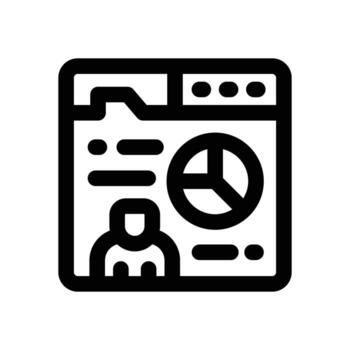 dashboard line icon. Clean and minimalist icon for websites and mobile apps. vector