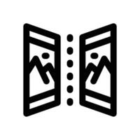 mirror line icon. Clean and minimalist icon for websites and mobile apps. vector