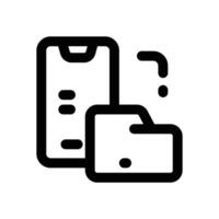 file management line icon. Clean and minimalist icon for websites and mobile apps. vector