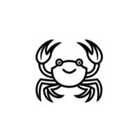 Realistic Of Crab Illustration with Clean Style vector