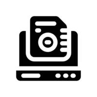 storage glyph icon. Strong and solid icon for websites and mobile apps. vector