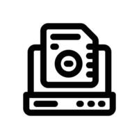 storage line icon. Clean and minimalist icon for websites and mobile apps. vector