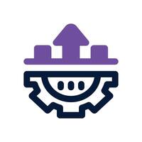 improvement dual tone icon. Sleek and modern icon for websites and mobile apps. vector