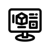 cad line icon. Clean and minimalist icon for websites and mobile apps. vector