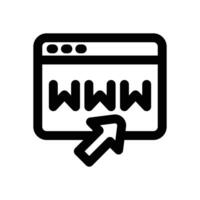 web line icon. Clean and minimalist icon for websites and mobile apps. vector