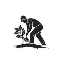 Elegant Of Cultivator Icon Set on White Background vector