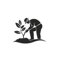 Flat Of Cultivator Icon Set for Branding vector