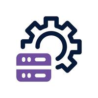 server management dual tone icon. Sleek and modern icon for websites and mobile apps. vector