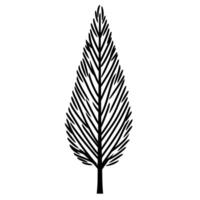 Flat Of Cypress Icon Set with Subtle Texture vector