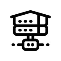home server line icon. Clean and minimalist icon for websites and mobile apps. vector