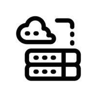 hosting line icon. Clean and minimalist icon for websites and mobile apps. vector