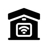home automation glyph icon. Strong and solid icon for websites and mobile apps. vector